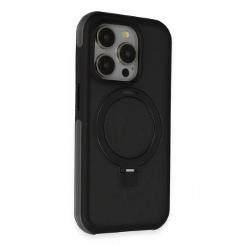 Joko İphone 15 Pro Max Zorda Airbag Magsafe Standlı Kapak - Siyah