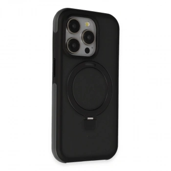 Joko İphone 15 Pro Max Zorda Airbag Magsafe Standlı Kapak - Siyah