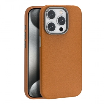 Joko İphone 16 Pro Wonder Deri Magsafe Kapak - Kahverengi