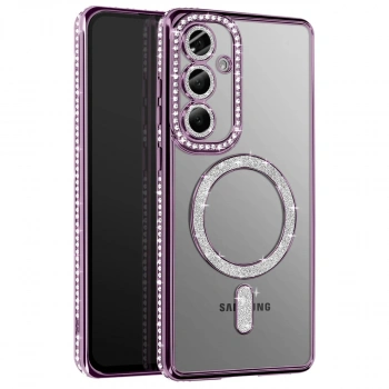 Joko Samsung Galaxy A57 5g Joke Simli Magneticsafe Kılıf - Derin Mor