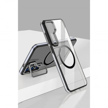 Joko Samsung Galaxy S24 Crystal Magsafe Kapak - Siyah