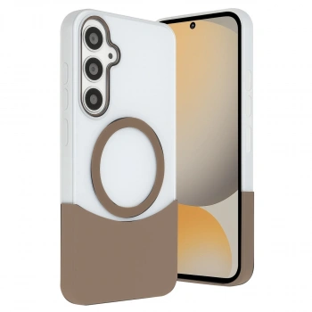 Joko Samsung Galaxy S24 Fe Velar Magsafe Kapak - Çöl Titanyum