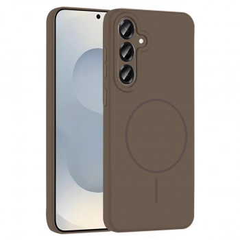 Joko Samsung Galaxy S25 Kılıf Jully Magsafe Kapak - Kahverengi