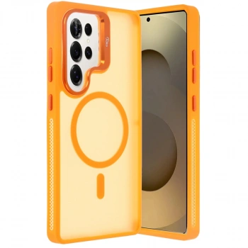 Joko Samsung Galaxy S25 Ultra Flet Lens Magsafe Kapak - Turuncu