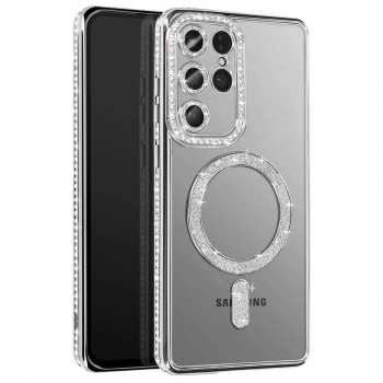 Joko Samsung Galaxy S26 Ultra Joke Simli Magneticsafe Kılıf - Gümüş