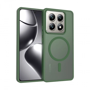 Joko Xiaomi Mi 14t Pro Jota Magsafe Kapak - Koyu Yeşil