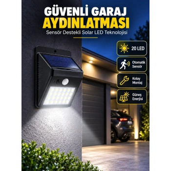 Kablo Gerektirmeyen Solar Led Bahçe Ve Veranda Işığı Yeni Nesil