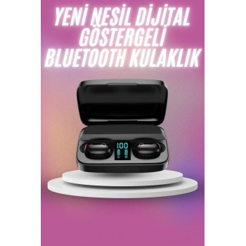 Kablosuz Bluetooth Kulaklık Android Ve İos Uyumlu Led Göstergeli Powerbankli