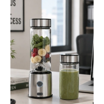Kablosuz Cam Blender Yüksek Güçlü Smoothie Meyve Sebze Blenderı