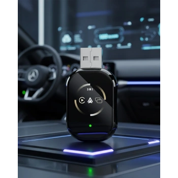Kablosuz Carplay Ve Android Auto Adaptörü Tak Çalıştır Kullanım