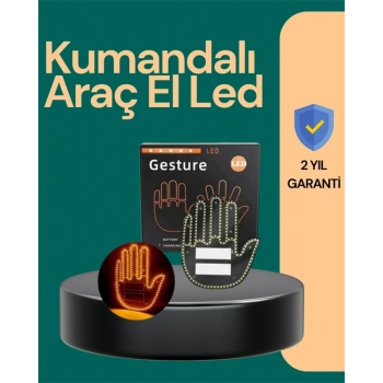 Kablosuz Kumandalı Led Jest Işığı – 3 Modlu Araba Arkası Mesaj Işığı, 203 Led İle Yüksek Parlaklık