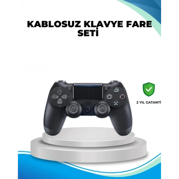 Kablosuz Ps4 Oyun Kolu Çift Motor Titreşimli Uzun Bataryalı