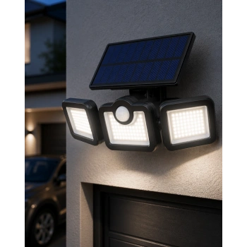 Kablosuz Solar Projektör Hareket Sensörlü Dış Cephe Lambası