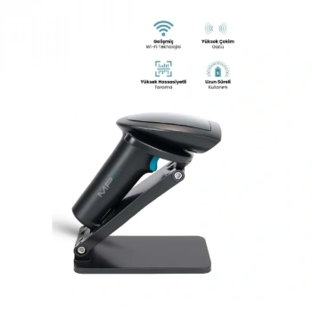 Kablosuz Standlı 1d/2d Barkod ; Karekod Okuyucu