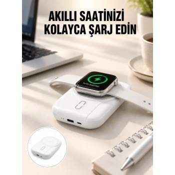Kablosuz Ve Kablolu Şarj Destekli 10000 Mah Taşınabilir Powerbank Yeni Nesil