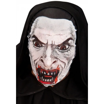 Kafaya Tam Geçmeli Bez Vampir Maskesi - Streç Korku Maskesi - 3d Baskılı Maske Model 2