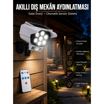 Kamera Görünümlü Solar Lamba