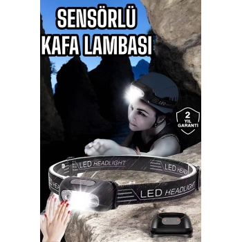 Kamp Lambası Led Işık Kafa Lambası Balıkçı Lambası Ayarlanabilir