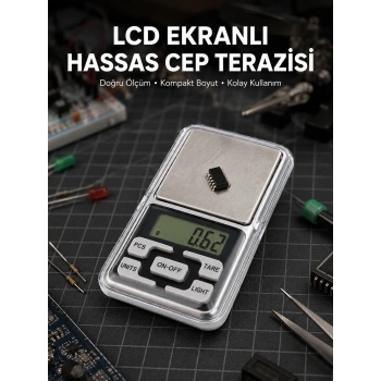 Kapaklı Dijital Cep Terazisi Hassasiyet 300 Gr Yeni Nesil