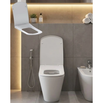 Kare Klozet Kapağı