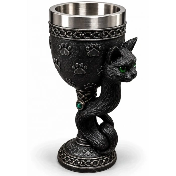 Kedi Figürlü 3d Paslanmaz Çelik Kadeh Bardak Alk6543