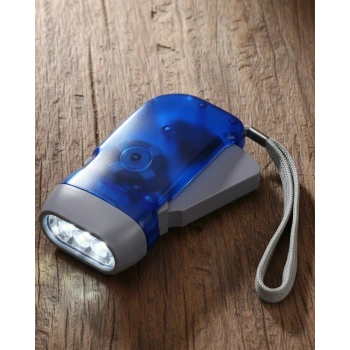 Kendiliğinden Şarjlı El Feneri Pilsiz Dinamolu 3 Led Taşınabilir