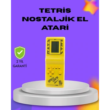 Klasik Tetris Oyunu El Konsolu – Taşınabilir Pil İle Çalışan Retro El Aterisi