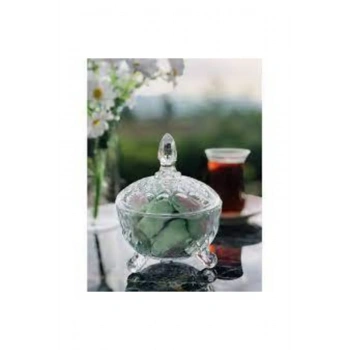 Kristal Şekerlik Desenli Ayaklı81196 (599)