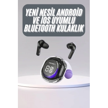 Kulak İçi Bluetooth Kulaklık Anc Enc Özellikli Şarj Göstergeli Kablosuz Kulaklık