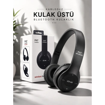 Kulak Üstü Tf Kart Ve Aux Destekli Ergonomik Bluetooth Kulaklık