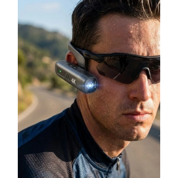 Kulak Yanı Takılabilir 4k Aksiyon Kamera 30fps Video Wifi Uygulama Kontrol