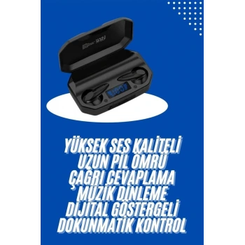 Kulaklık Bluetooth 5.2 Kablosuz Kulakiçi Rgb Işıklı Çift Mikrofonlu