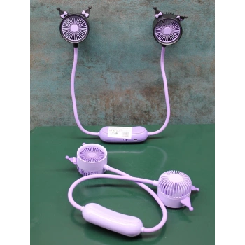 Kuromi Şarjlı Boyun Fanı Vantilatör 2 Kademeli Alk2689