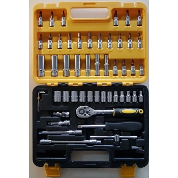 Kutulu 53 Parça Lokma Takımı Araç Tamir Seti Cırcırlı Lokma Seti Takımı