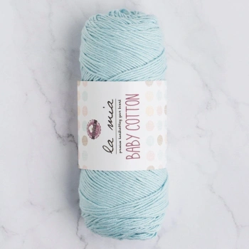La Mia Baby Cotton Açık Mavi El Örgü İpi - L036 - 33625
