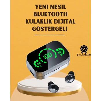 Led Ekranlı Kablosuz Kulaklık – Gürültü Önleyici Mikrofon Ve Dokunmatik Özellikli