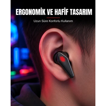 Led Işıklı Kablosuz  Kulaklık Ergonomik Tasarım Yeni Nesil