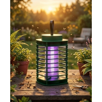 Led Sivrisinek Öldürücü Lamba Güçlü Uv Işık Ve Elektrikli Tuzak Sistemi