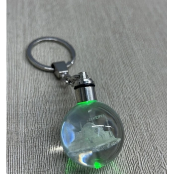 Ledli Ayasofya Tasarımı Kristal Anahtarlık Alk3803