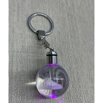 Ledli Sultanahmet Tasarımı Kristal Anahtarlık Alk3804