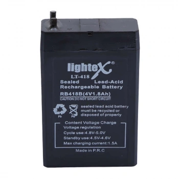 Lightex Lt-418 4v 1.8ah Işıldak Fener Aküsü