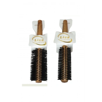 Liva 540-350 Saç Fırçası Yanmaz Profesyonel Fön Fırçası 2 Adet