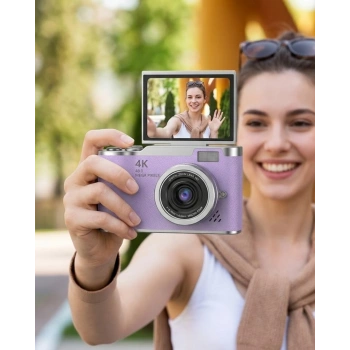Lk007 Fotoğraf Makinesi Mor
