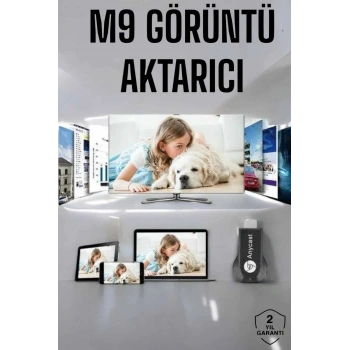M9 Plus Kablosuz Görüntü+ses Aktarıcı Hdmı Tv