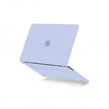Macbook Pro 13 2021 Macbook Buzlu Kapak - Lila