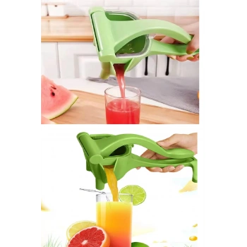 Manuel Plastik Meyve Portakal Karpuz Limon Sıkacağı Kollu Sebze Suyu Sıkma Limonata Aparatı Aleti (599)