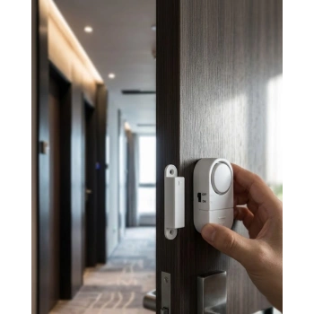 Manyetik Sensörlü Alarm Kapı Pencere İçin 90 Db Güçlü Sesli Uyarı Sistemi