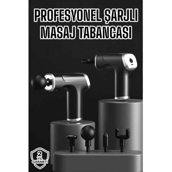 Masaj Aleti Masaj Tabancası Darbeli Şarjlı Kas Ve Vücut Ağrıları İçin