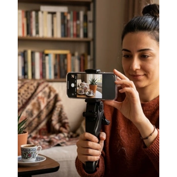 Masaüstü Telefon Tripodu Katlanabilir Telefon Tutucu Video Çekim Standı