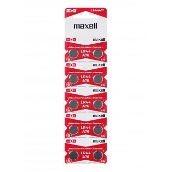 Maxell Lr44 Ag13 Sr44 A76 1.5v Alkalin Saat Pili 10 Adet